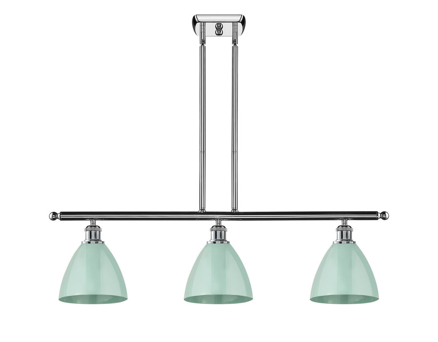 Innovations - 516-3I-PC-MBD-75-SF - Three Light Island Pendant - Ballston - Polished Chrome