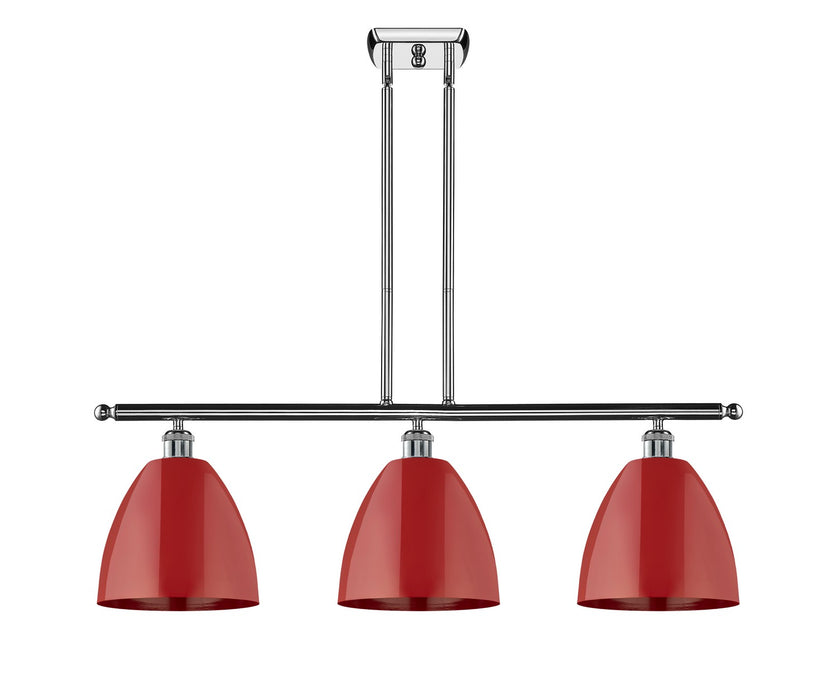 Innovations - 516-3I-PC-MBD-9-RD - Three Light Island Pendant - Ballston - Polished Chrome