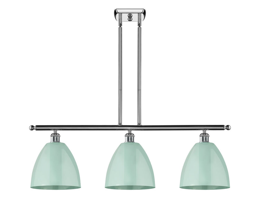 Innovations - 516-3I-PC-MBD-9-SF - Three Light Island Pendant - Ballston - Polished Chrome