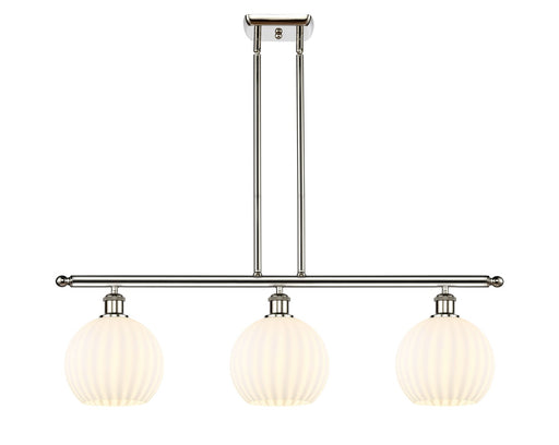 Innovations - 516-3I-PN-G1217-8WV - LED Island Pendant - Ballston - Polished Nickel