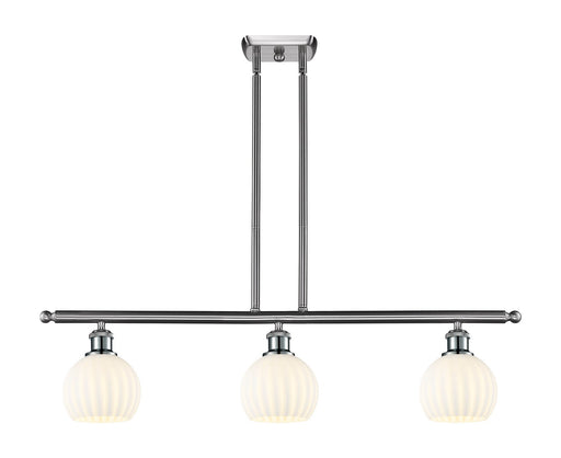 Innovations - 516-3I-SN-G1217-6WV - LED Island Pendant - Ballston - Brushed Satin Nickel