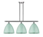 Innovations - 516-3I-SN-MBD-12-SF - Three Light Island Pendant - Ballston - Brushed Satin Nickel