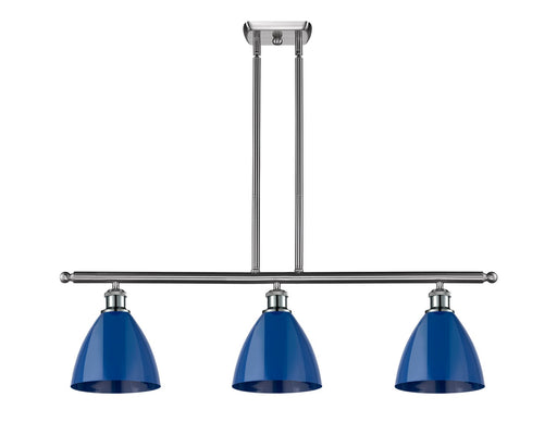Innovations - 516-3I-SN-MBD-75-BL - Three Light Island Pendant - Ballston - Brushed Satin Nickel