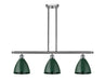 Innovations - 516-3I-SN-MBD-75-GR - Three Light Island Pendant - Ballston - Brushed Satin Nickel