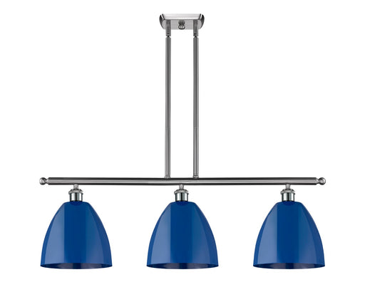 Innovations - 516-3I-SN-MBD-9-BL - Three Light Island Pendant - Ballston - Brushed Satin Nickel