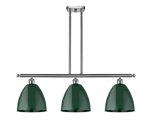 Innovations - 516-3I-SN-MBD-9-GR - Three Light Island Pendant - Ballston - Brushed Satin Nickel