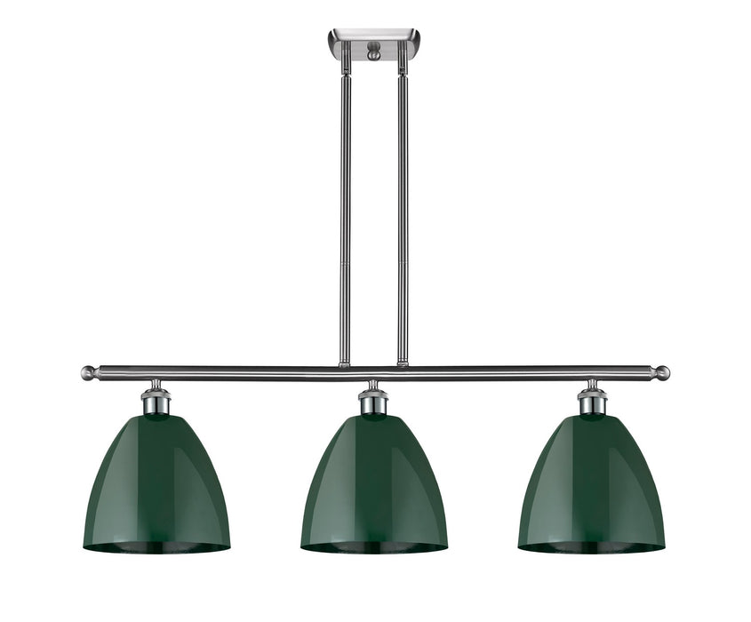 Innovations - 516-3I-SN-MBD-9-GR - Three Light Island Pendant - Ballston - Brushed Satin Nickel