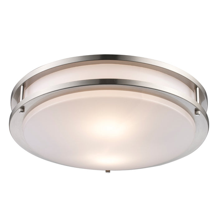 Trans Globe Imports - 10361 BN - Two Light Flush Mount - Brushed Nickel