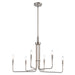 Trans Globe Imports - 11315 BN - Six Light Chandelier - Brushed Nickel