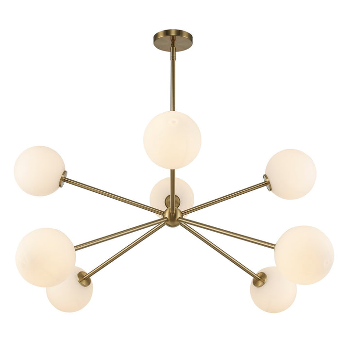 Trans Globe Imports - 11618 AG - Eight Light Chandelier - Antique Gold