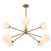 Trans Globe Imports - 11618 AG - Eight Light Chandelier - Antique Gold