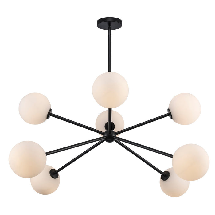 Trans Globe Imports - 11618 BK - Eight Light Chandelier - Black