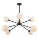 Trans Globe Imports - 11618 BK - Eight Light Chandelier - Black