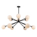 Trans Globe Imports - 11619 BK - 12 Light Chandelier - Black