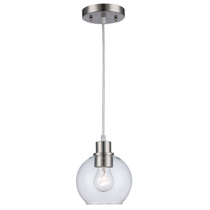 Trans Globe Imports - 22220 BN - One Light Pendant - Brushed Nickel