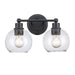 Trans Globe Imports - 22222 BK - Two Light Vanity - Black