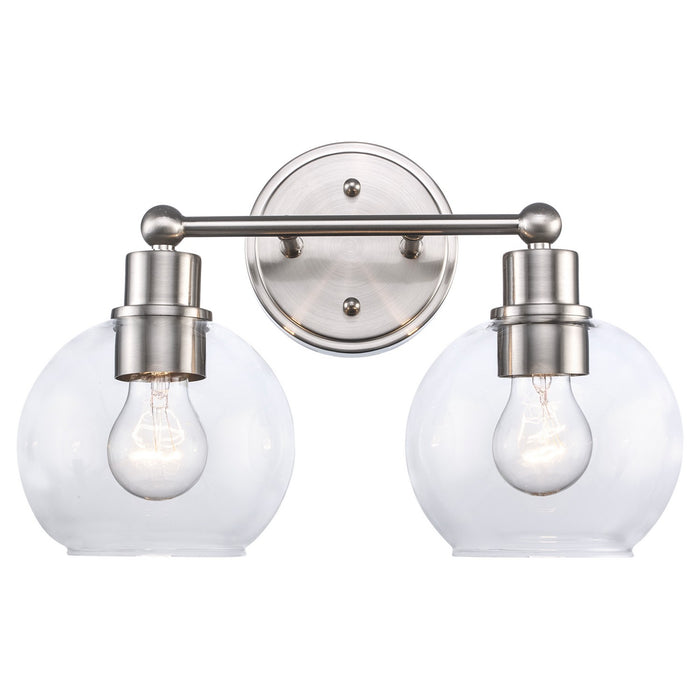 Trans Globe Imports - 22222 BN - Two Light Vanity - Brushed Nickel