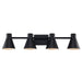 Trans Globe Imports - 22384 BK - Four Light Vanity - Black