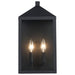 Trans Globe Imports - 51531-1 BK - Two Light Outdoor Wall Mount - Black