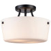 Trans Globe Imports - 70527-2 BK - Two Light Flush Mount - Black