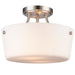 Trans Globe Imports - 70527-2 BN - Two Light Flush Mount - Brushed Nickel