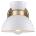 Trans Globe Imports - 71851 WH-AG - One Light Wall Sconce - White / Antique Gold