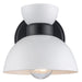 Trans Globe Imports - 71851 WH-BK - One Light Wall Sconce - White / Black