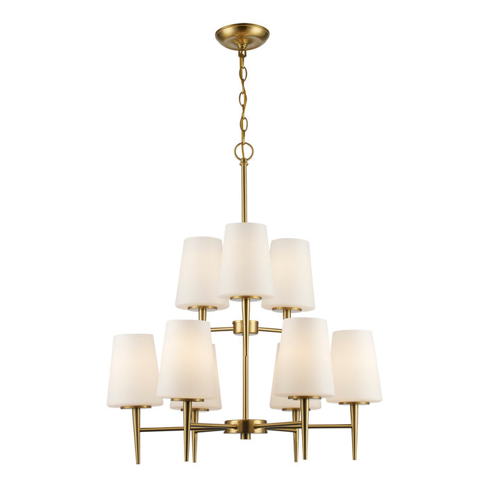 Trans Globe Imports - 71899 AG - Nine Light Chandelier - Antique Gold