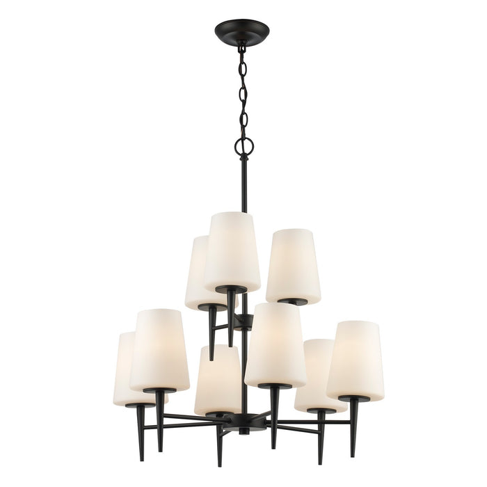 Trans Globe Imports - 71899 BK - Nine Light Chandelier - Black