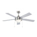 Trans Globe Imports - F-1020-ES BN - 52"Ceiling Fan - Brushed Nickel