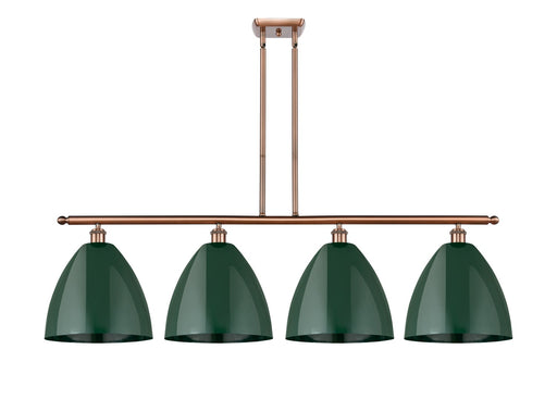Innovations - 516-4I-AC-MBD-12-GR - Four Light Island Pendant - Ballston - Antique Copper