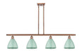 Innovations - 516-4I-AC-MBD-75-SF - Four Light Island Pendant - Ballston - Antique Copper