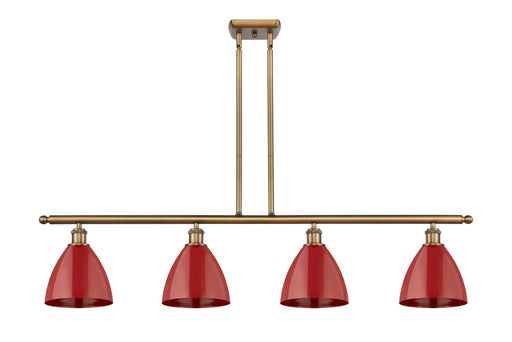 Innovations - 516-4I-BB-MBD-75-RD - Four Light Island Pendant - Ballston - Brushed Brass