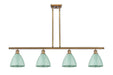 Innovations - 516-4I-BB-MBD-75-SF - Four Light Island Pendant - Ballston - Brushed Brass