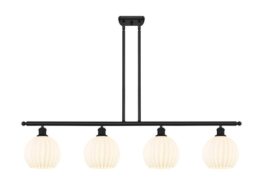 Innovations - 516-4I-BK-G1217-8WV - LED Island Pendant - Ballston - Matte Black