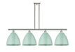 Innovations - 516-4I-PN-MBD-12-SF - Four Light Island Pendant - Ballston - Polished Nickel