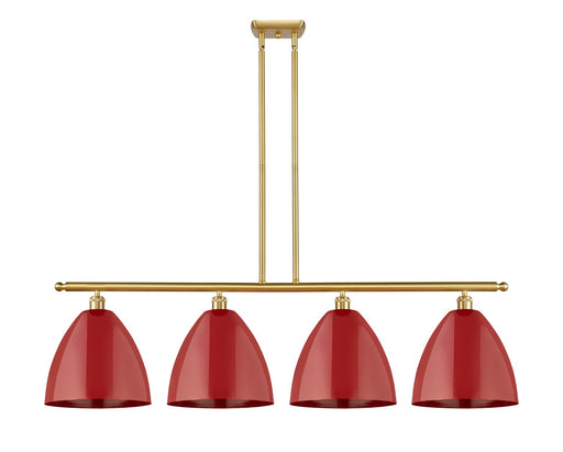Innovations - 516-4I-SG-MBD-12-RD - Four Light Island Pendant - Ballston - Satin Gold