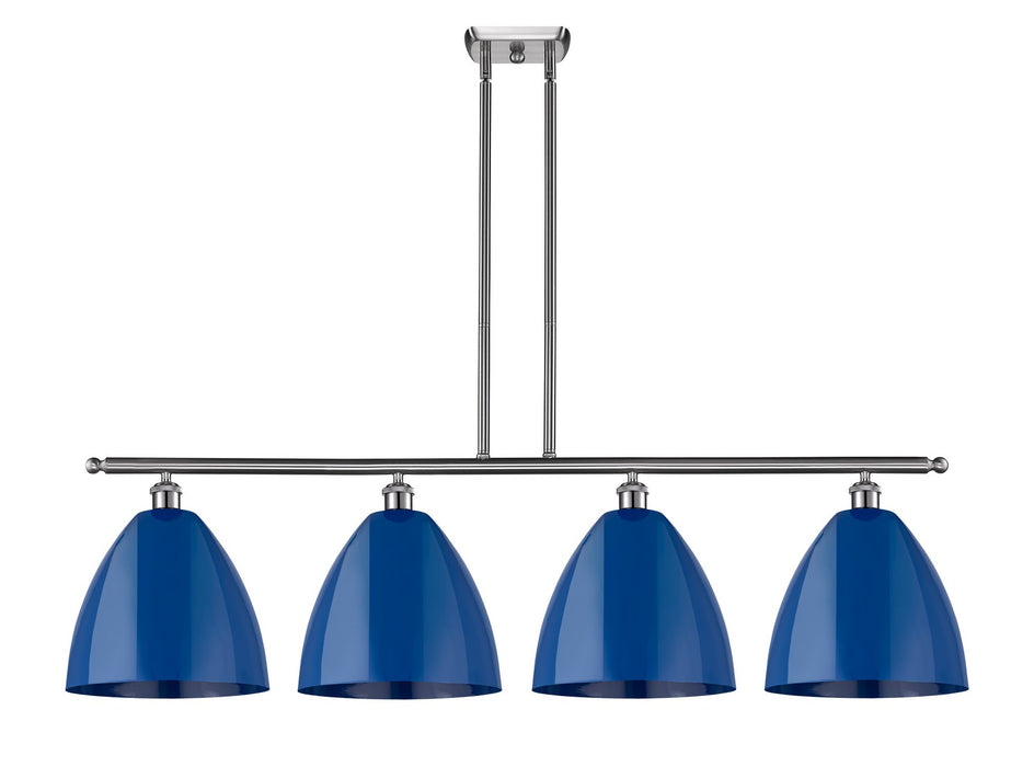 Innovations - 516-4I-SN-MBD-12-BL - Four Light Island Pendant - Ballston - Brushed Satin Nickel