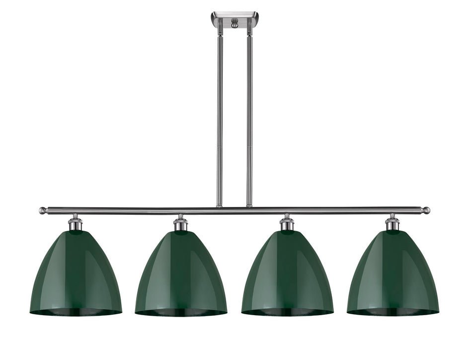 Innovations - 516-4I-SN-MBD-12-GR - Four Light Island Pendant - Ballston - Brushed Satin Nickel