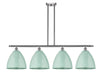 Innovations - 516-4I-SN-MBD-12-SF - Four Light Island Pendant - Ballston - Brushed Satin Nickel