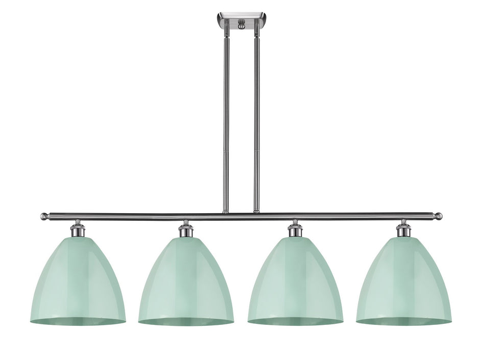 Innovations - 516-4I-SN-MBD-12-SF - Four Light Island Pendant - Ballston - Brushed Satin Nickel