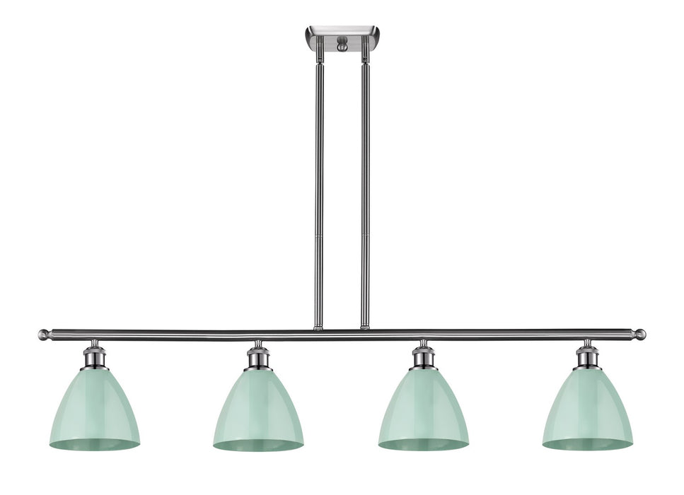 Innovations - 516-4I-SN-MBD-75-SF - Four Light Island Pendant - Ballston - Brushed Satin Nickel