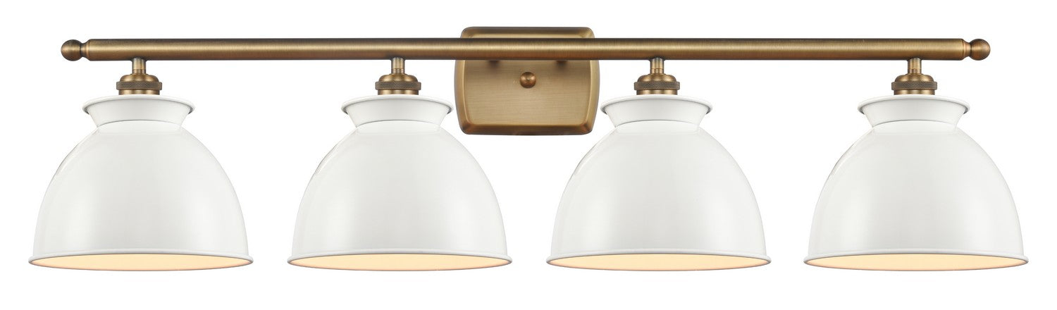 Innovations - 516-4W-BB-M14-W - Four Light Bath Vanity - Ballston - Brushed Brass