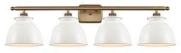 Innovations - 516-4W-BB-M14-W - Four Light Bath Vanity - Ballston - Brushed Brass