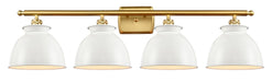 Innovations - 516-4W-SG-M14-W - Four Light Bath Vanity - Ballston - Satin Gold