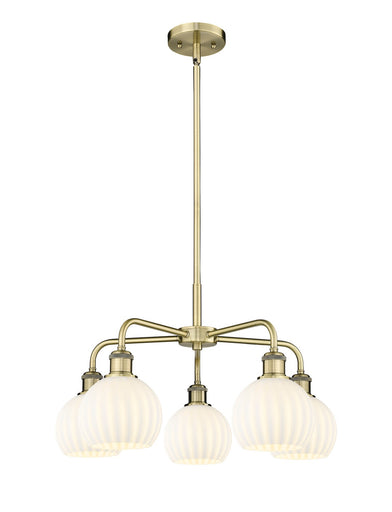 Ballston LED Chandelier Antique Brass