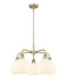 Innovations - 516-5CR-AB-G1217-8WV - LED Chandelier - Downtown Urban - Antique Brass