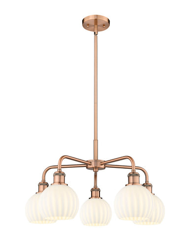 Ballston LED Chandelier Antique Copper