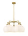 Innovations - 516-5CR-BB-G1217-10WV - LED Chandelier - Downtown Urban - Brushed Brass