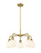 Innovations - 516-5CR-BB-G1217-6WV - LED Chandelier - Downtown Urban - Brushed Brass